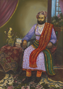 Unknown, A Noblemen, Painted Photograph, Sarmaya Arts Foundation

